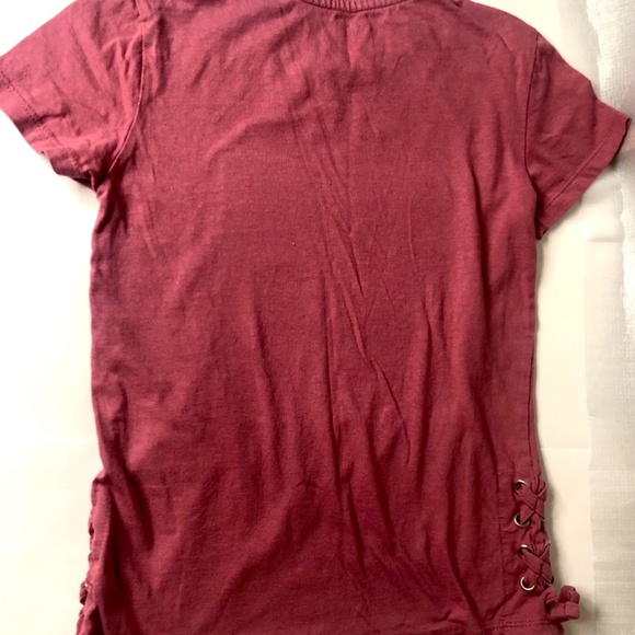 DKNY Deeper Pink Girls Top Size 7 - Picture 3 of 5